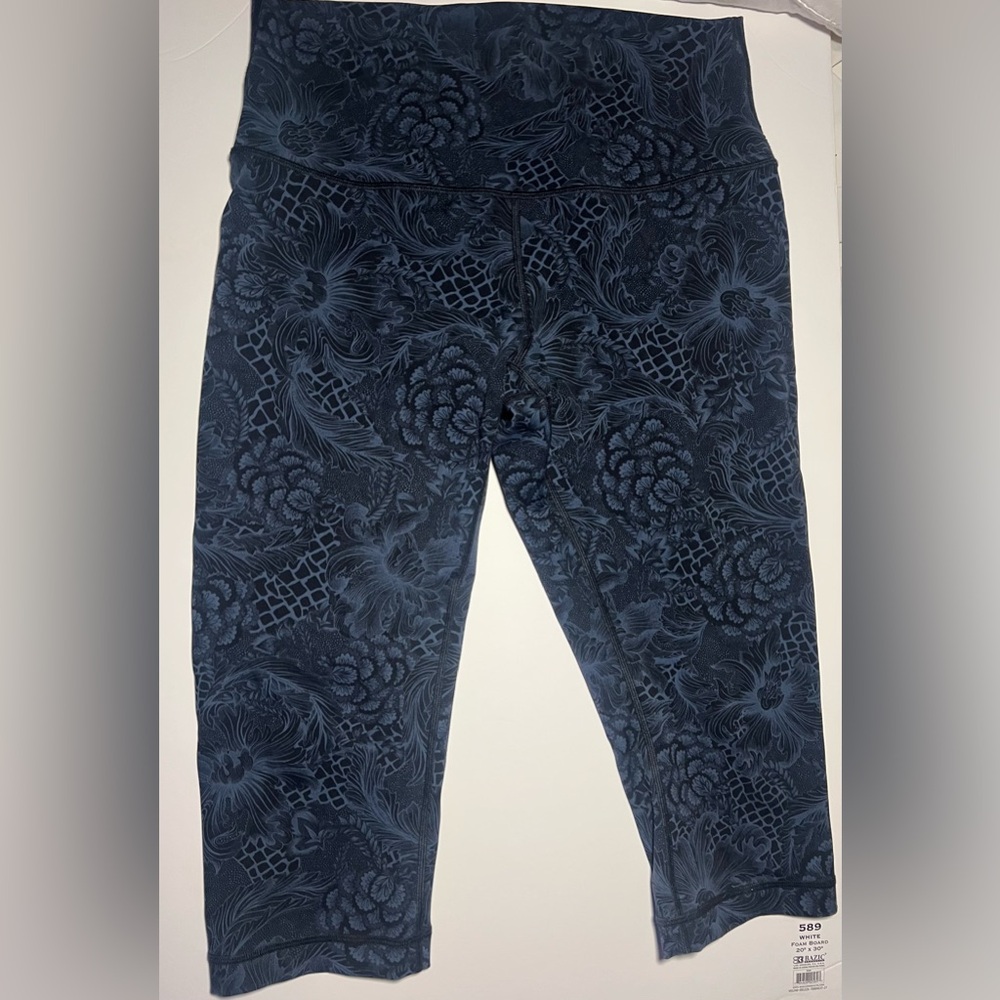lululemon athletica Blue Patterned Leggings M